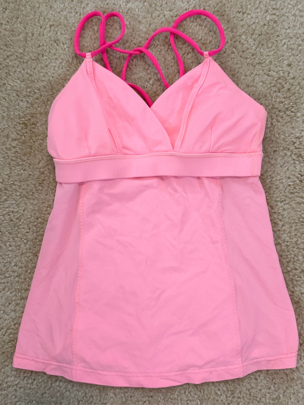Lululemon Patience Tank Neon Pink Size 4
